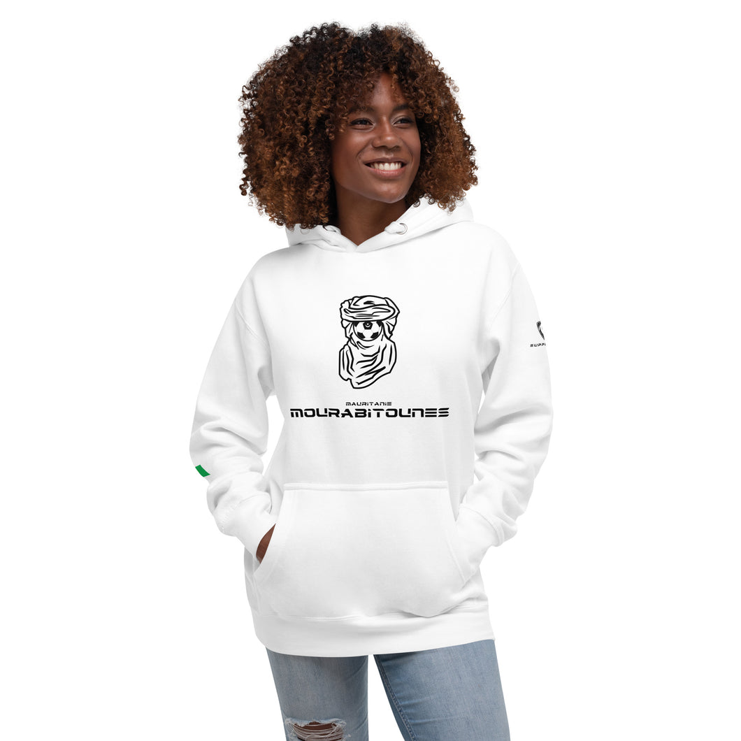 SUPPORTERS Hoodie White Unisexe Mauritania